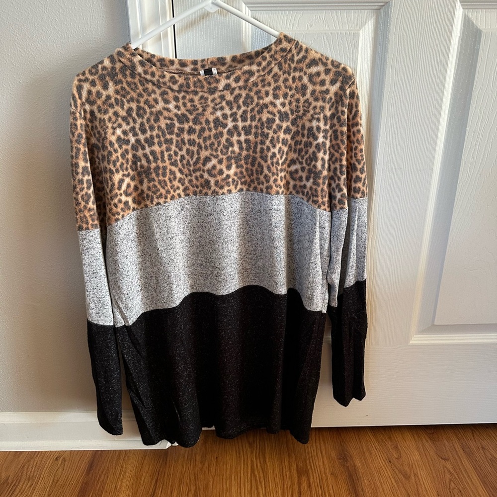 Leopard Print Women's Top